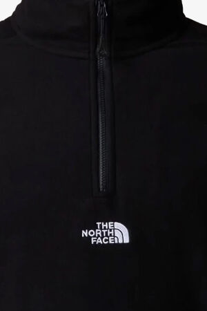 The North Face M Glacıer 1/4 Zıp - Embroıdered Logo Erkek Siyah Sweatshirt NF0A83I34H01 - 4