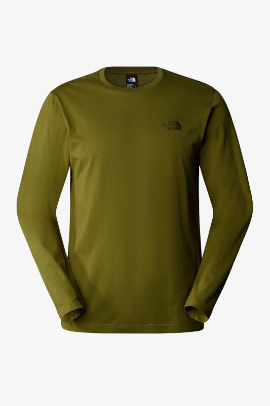 The North Face M L/S Sımple Dome Erkek Haki T-Shirt NF0A87QNPIB1 - 1