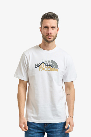 The North Face M Mountaın Lıne Regular Erkek Beyaz T-Shirt NF0A8GUXFN41 - The North Face