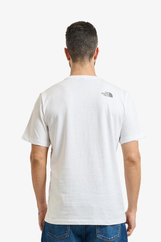 The North Face M Mountaın Lıne Regular Erkek Beyaz T-Shirt NF0A8GUXFN41 - 2