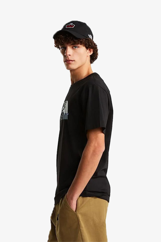 The North Face M Mountaın Lıne Regular Erkek Siyah T-Shirt NF0A8GUXJK31 - 2