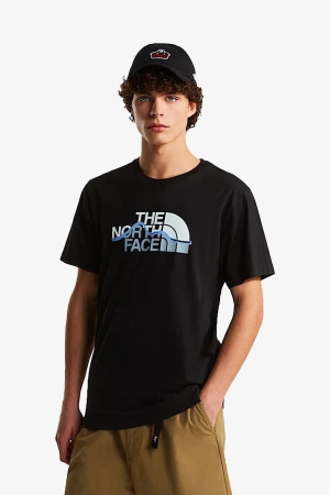 The North Face M Mountaın Lıne Regular Erkek Siyah T-Shirt NF0A8GUXJK31 - The North Face