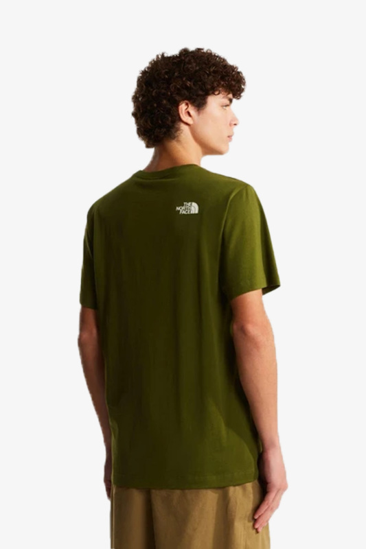 The North Face M Mountaın Lıne Regular Erkek Yeşil T-Shirt NF0A8GUXBRI1 - 2