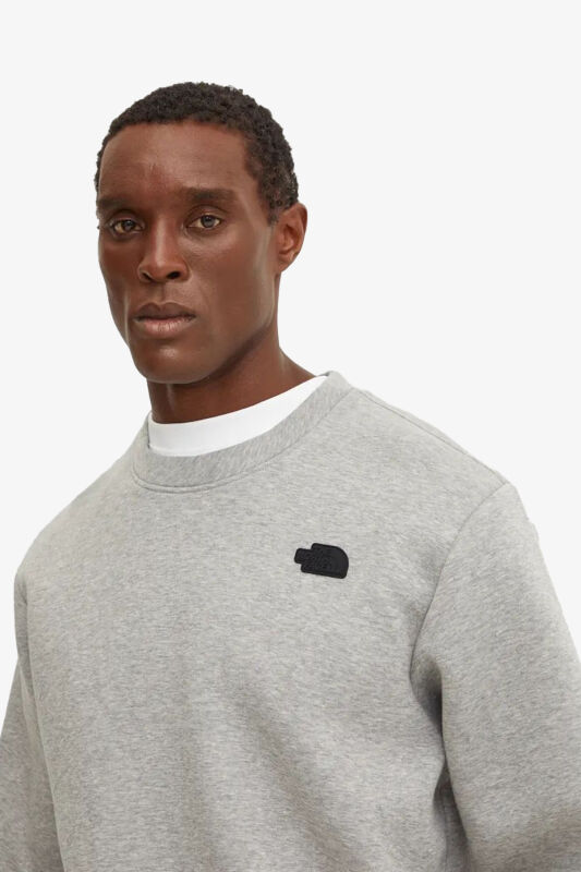 The North Face M Neck Relaxed Erkek Gri Sweatshirt NF0A8AMAEC41 - 3