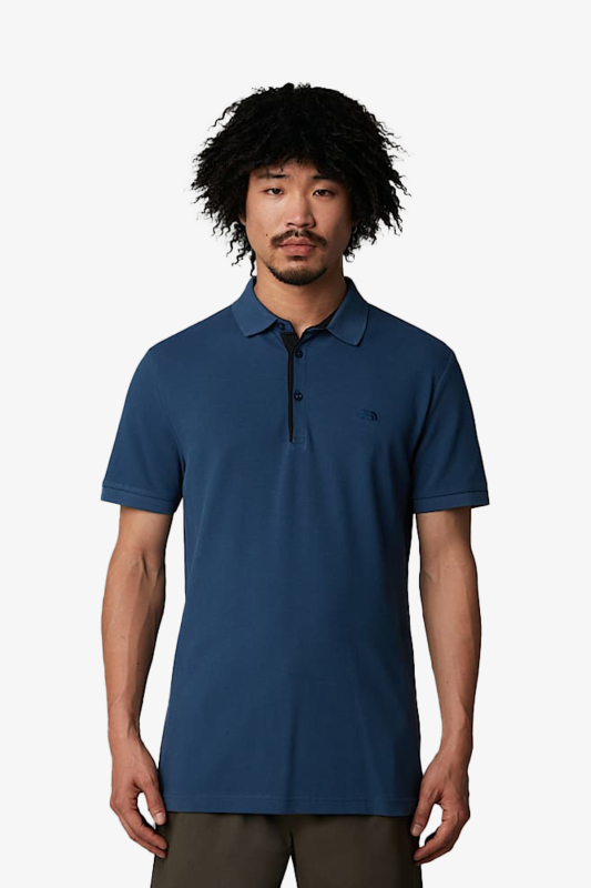 The North Face M Premıum Slım Erkek Mavi Polo T-Shirt NF0A8C1NHDC1 - 1