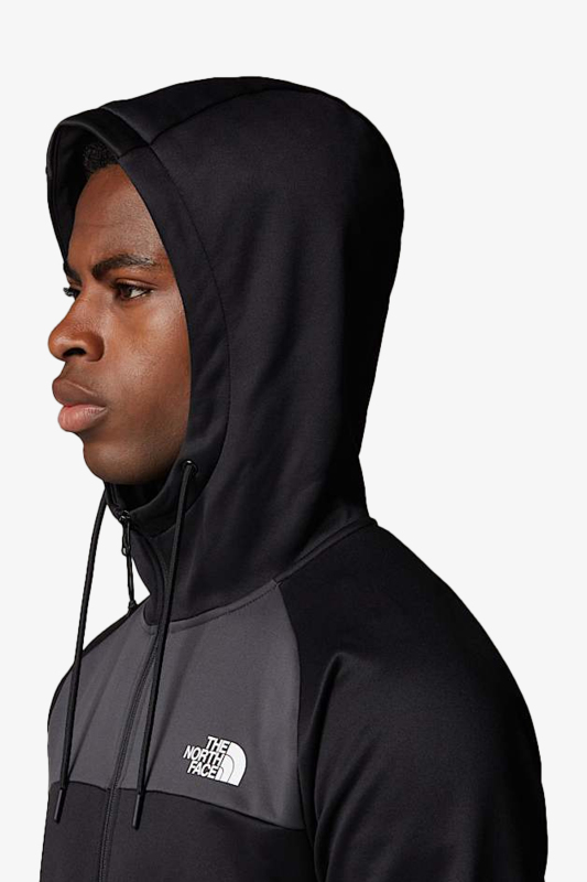 The North Face M Reaxıon Fleece F/Z Hoodıe - Eu Erkek Siyah Polar NF0A8CNPKT01 - 4