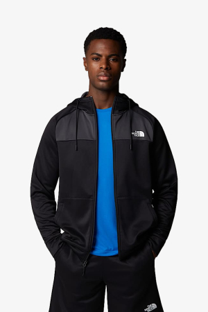 The North Face M Reaxıon Fleece F/Z Hoodıe - Eu Erkek Siyah Polar NF0A8CNPKT01 - 2