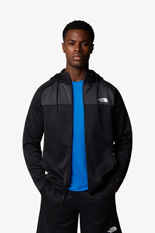 The North Face M Reaxıon Fleece F/Z Hoodıe - Eu Erkek Siyah Polar NF0A8CNPKT01 - 2