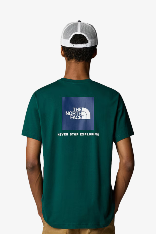 The North Face M Ss Box Nse Erkek Yeşil T-Shirt NF0A87NPA1B1 - 2