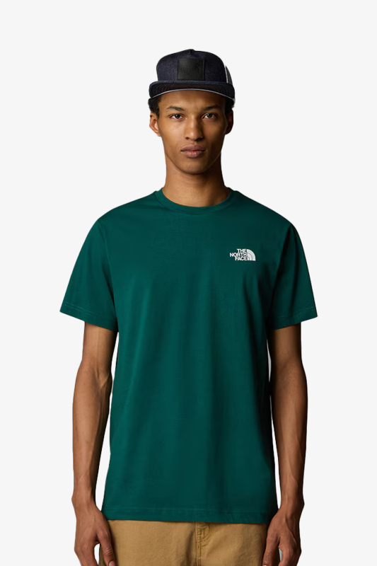 The North Face M Ss Box Nse Erkek Yeşil T-Shirt NF0A87NPA1B1 - 1