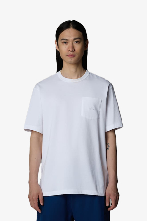 The North Face M Ss Dome Relaxed Pocket Erkek Beyaz T-Shirt NF0A8C3PFN41 - 1