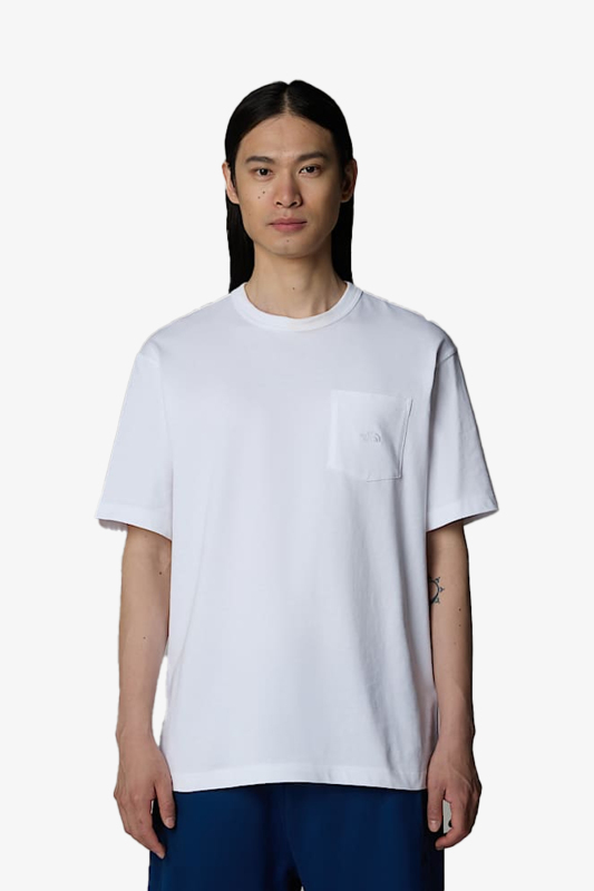 The North Face M Ss Dome Relaxed Pocket Erkek Beyaz T-Shirt NF0A8C3PFN41 - 1
