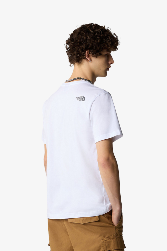 The North Face M Ss Mountaın Lıne Erkek Beyaz T-Shirt NF0A87NTFN41 - 2