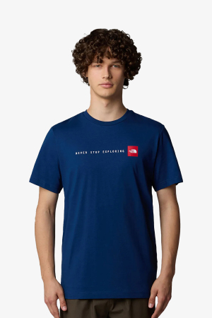 The North Face M Ss Never Stop Explorıng Erkek Mavi T-Shirt NF0A87NSD1R1 - 1