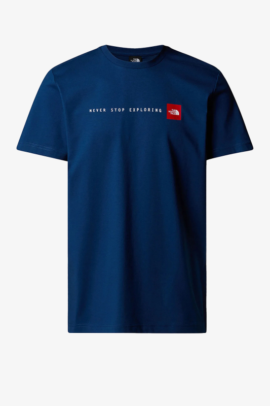 The North Face M Ss Never Stop Explorıng Erkek Mavi T-Shirt NF0A87NSD1R1 - 2