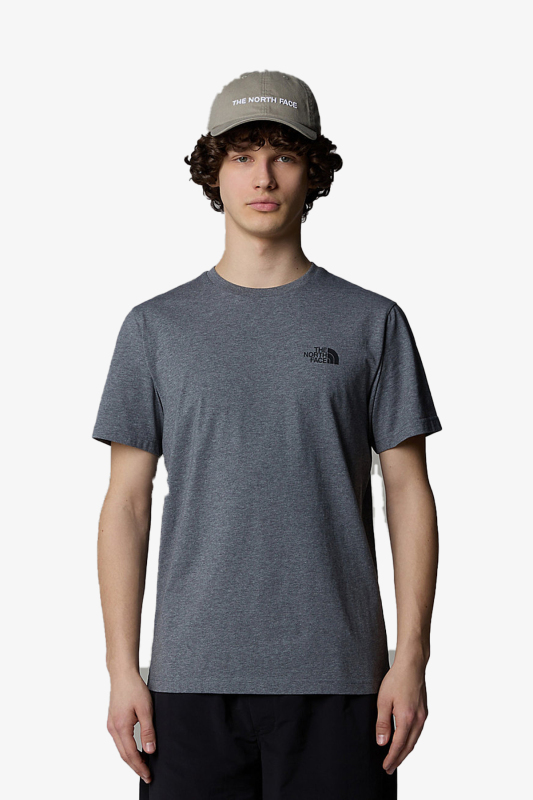 The North Face M Ss Sımple Dome Erkek Gri T-Shirt NF0A87NGDYY1 - 1