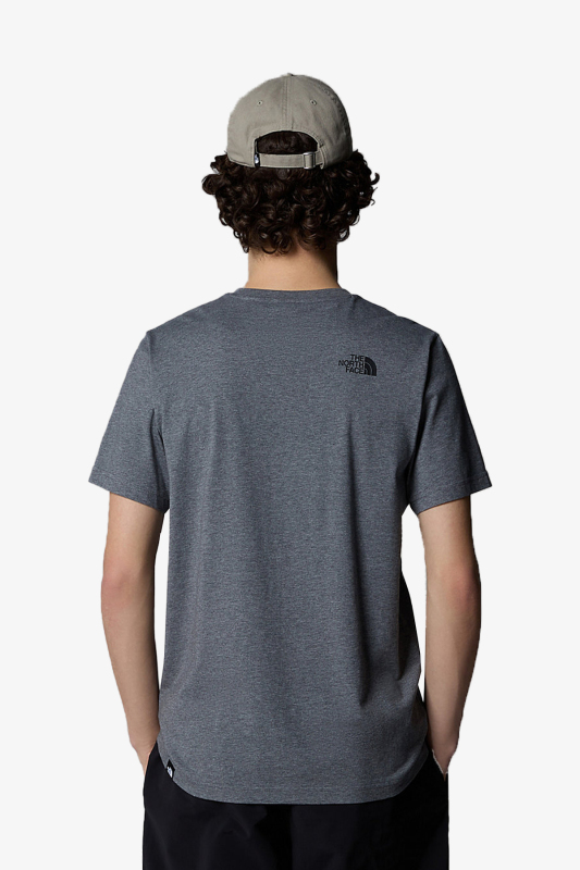 The North Face M Ss Sımple Dome Erkek Gri T-Shirt NF0A87NGDYY1 - 2