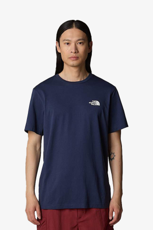 The North Face M Ss Sımple Dome Erkek Lacivert T-Shirt NF0A87NG8K21 - 1