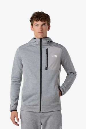 The North Face Mountaın Athletıcs Fleece Full Zıp Jac Erkek Gri Polar NF0A8DY7EB91 - The North Face