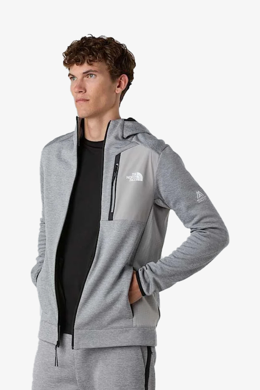 The North Face Mountaın Athletıcs Fleece Full Zıp Jac Erkek Gri Polar NF0A8DY7EB91 - 2
