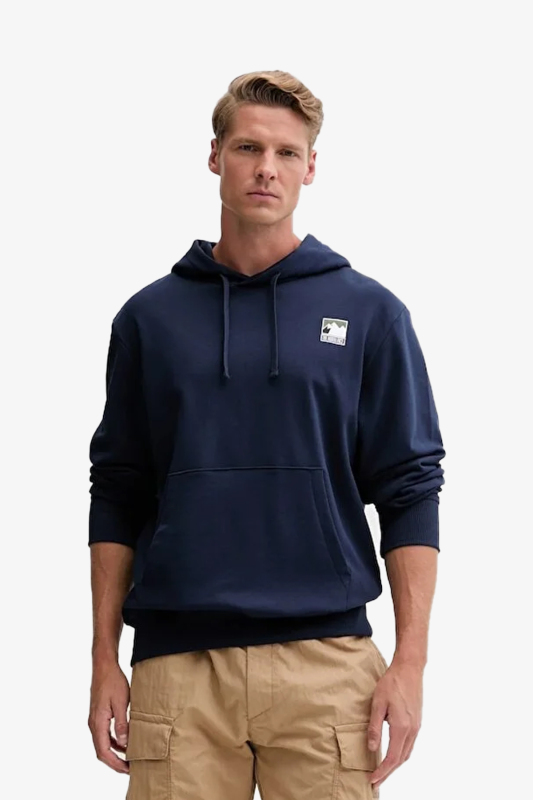 The North Face Mountaın Logo Relaxed Hooded Erkek Lacivert Sweatshirt NF0A8E3N8K21 - 1