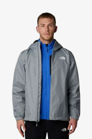 The North Face Quest Erkek Gri Kapüşonlu Fermuarlı Yağmurluk NF00A8AZH5F1 - The North Face