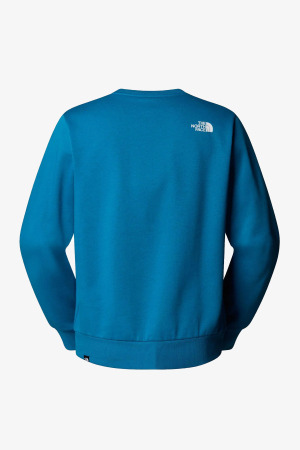 The North Face Sımple Dome Regular Crew Erkek Mavi Sweatshirt NF0A89FBBOM1 - 2