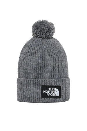 The North Face Tnf Logo Box Pom Unisex Gri Bere NF0A3FN3DYY1 - 1