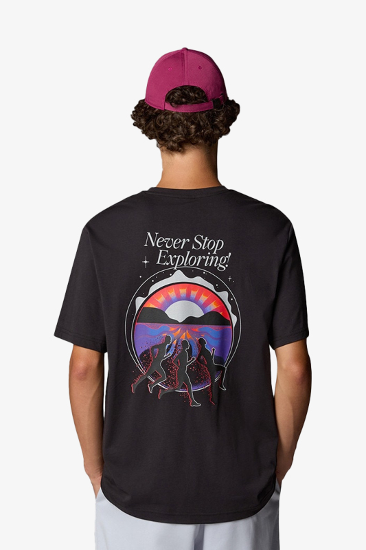The North Face U Ss Never Stop Relaxed Erkek Siyah T-Shirt NF0A8C3AJK31 - 2