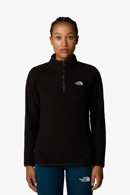 The North Face W 100 Glacıer 1/4 Zıp - Eu Kadın Siyah Polar NF0A855M4H01 - 1