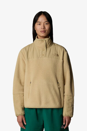 The North Face W Cragmont Fleece 1/4 Snap Kadın Bej Polar NF0A84IBLK51 - The North Face