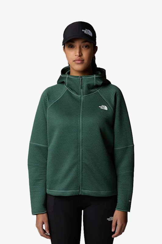 The North Face W Dotknıt Thermal Fz Hoodıe Kadın Yeşil Mont NF0A89VEHCH1 - 1
