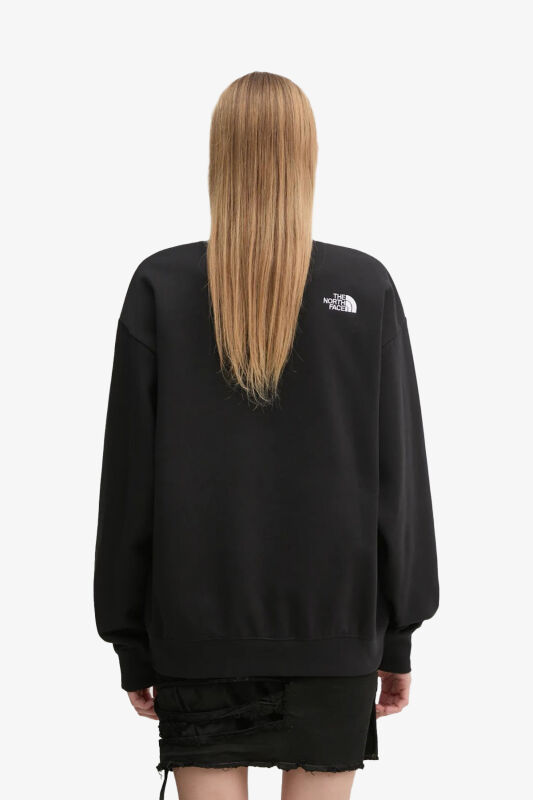 The North Face W Essentıal Oversıze Kadın Siyah Sweatshirt NF0A89EPJK31 - 3