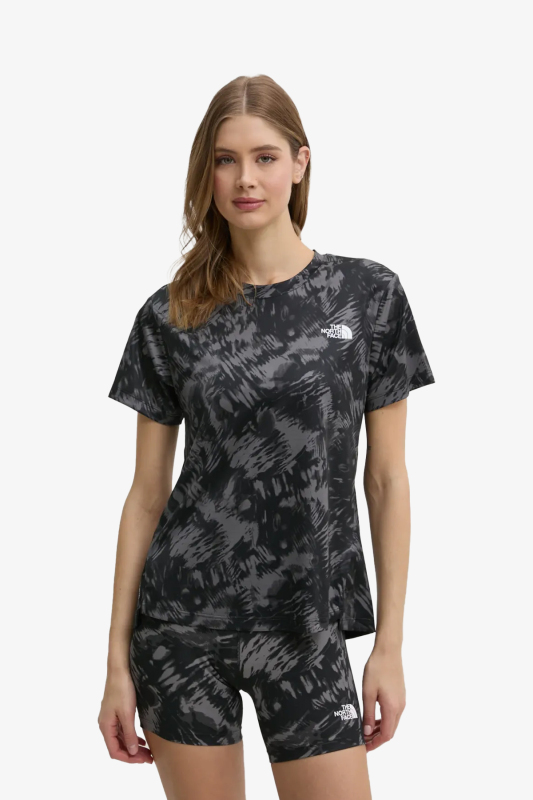 The North Face W Flex S/S Reg Aop Kadın Siyah T-Shirt NF0A8BQG8R41 - 1