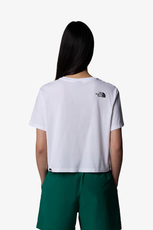 The North Face W Sımple Dome Cropped Relaxed Kadın Beyaz T-Shirt NF0A87U4FN41 - 3