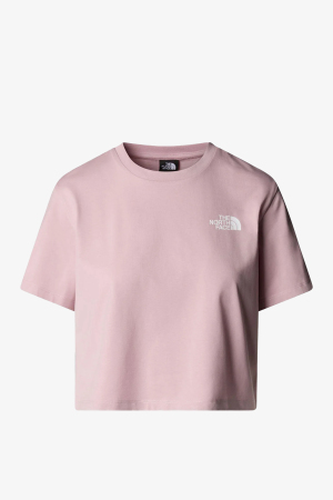 The North Face W Sımple Dome Cropped Relaxed Kadın Pembe T-Shirt NF0A87U40SO1 - 1