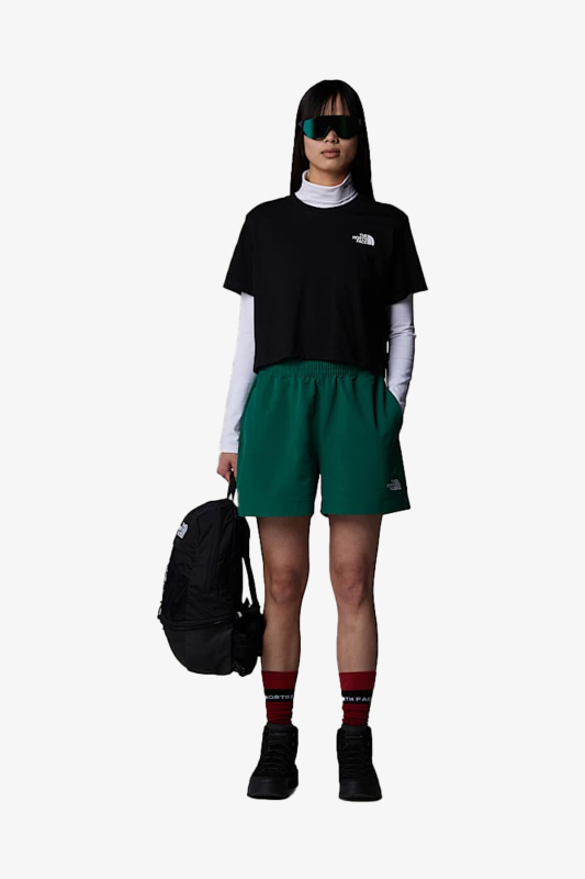 The North Face W Sımple Dome Cropped Relaxed Kadın Siyah T-Shirt NF0A87U4JK31 - 2