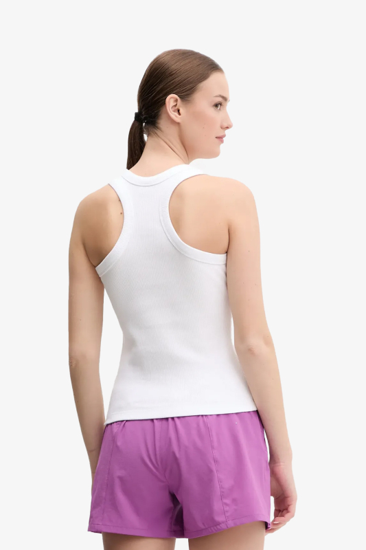 The North Face W Slım Rıb Tank Kadın Beyaz T-Shirt NF0A8BVTFN41 - 3