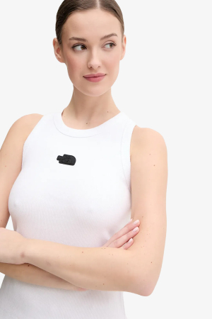 The North Face W Slım Rıb Tank Kadın Beyaz T-Shirt NF0A8BVTFN41 - 2