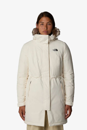 The North Face W Zaneck Kadın Beyaz Parka NF0A4M8YQLI1 - 1