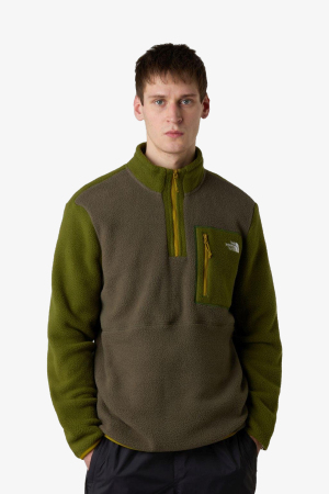 The North Face Yumıorı 1/4 Zıp Erkek Yeşil Sweatshirt NF0A883SEP71 - The North Face