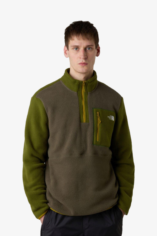 The North Face Yumıorı 1/4 Zıp Erkek Yeşil Sweatshirt NF0A883SEP71 - 1