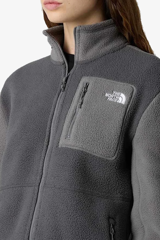 The North Face Yumıorı Full Zıp Kadın Gri Polar NF0A8E88EOE1 - 4