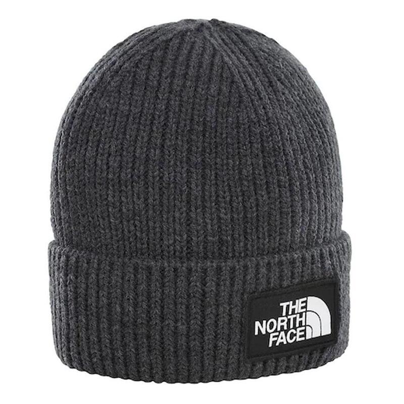 The North Face Tnf Logo Box Cuffed Beanıe Gri Unisex Bere NF0A3FJXDYY1 - 1