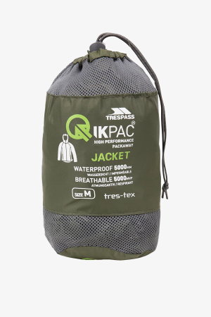 Trespass Qıkpac Packaway Tp75 Unisex Yeşil Yağmurluk UAJKRAI10001-MOSS - 3