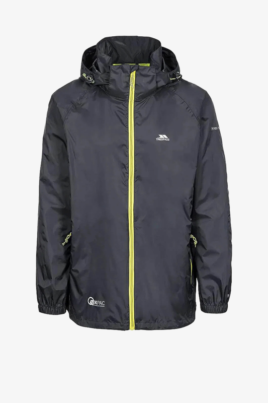 Trespass Qıkpac X Packaway Tp75 Unisex Siyah Yağmurluk UAJKRATR0001-BLACK - 1