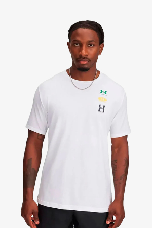 Under Armour 60/40S Evol Logo Erkek Beyaz T-shirt 1390165-100 - Under Armour