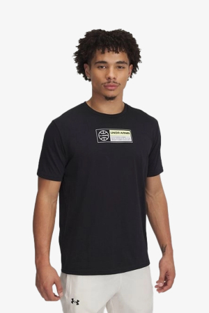 Under Armour 60/40S Hoops Erkek Siyah T-shirt 1390187-001 - Under Armour