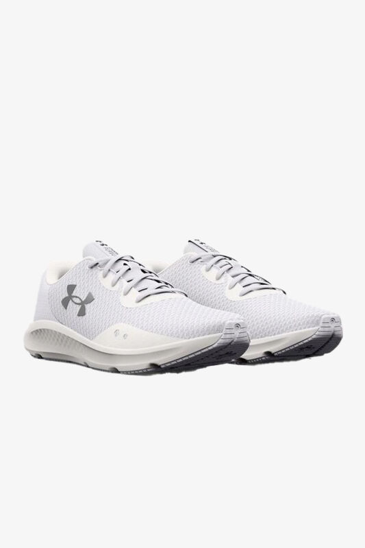 Under Armour Charged Pursuit 3 Erkek Beyaz Yol Koşu Ayakkabısı 3024878-101 - 2