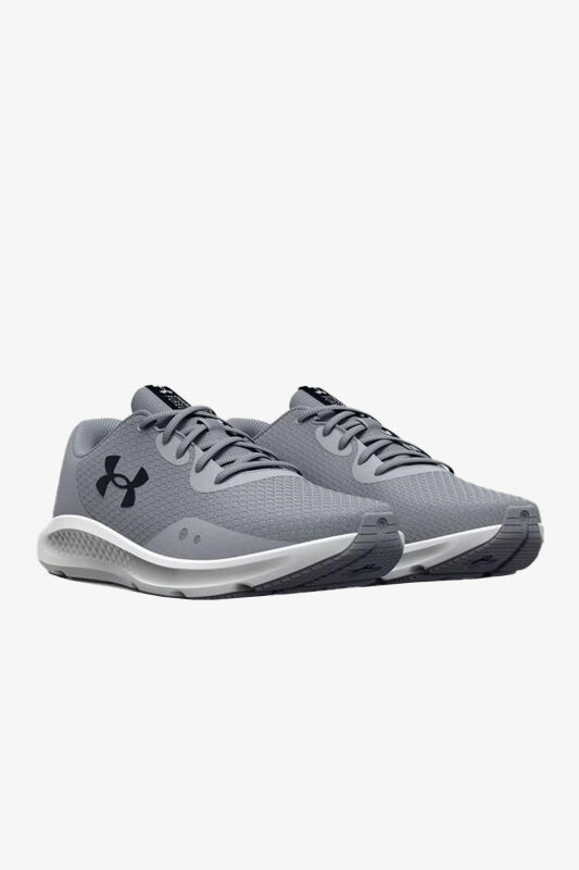 Under Armour Charged Pursuit 3 Erkek Gri Yol Koşu Ayakkabısı 3024878-104 - 4